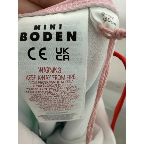 Mini Boden Cross-back Multi Colored Wave Pattern Girls Swimsuit Size 9-10Y NWT - Picture 8 of 8